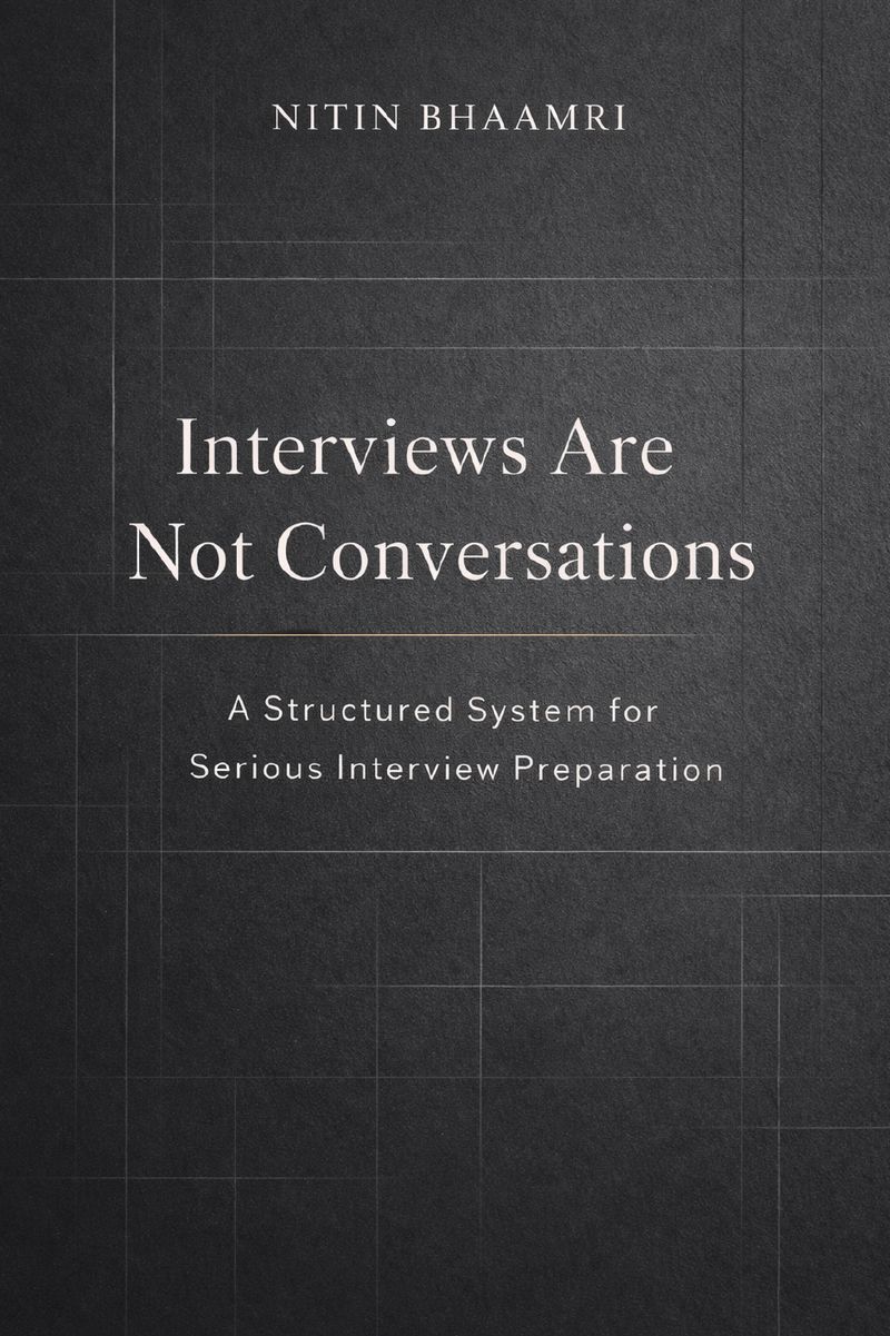 Cover of Interviews Are Not Conversations by Nitin Gourishankar Bhamri