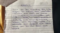 Handwritten note from Bharath M.