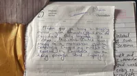 Handwritten note from Dhara