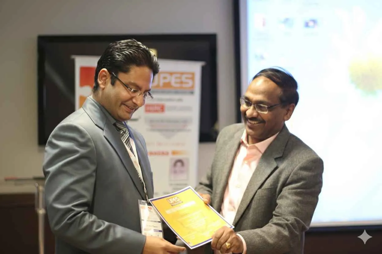 Experienced professionals sharing a moment of recognition